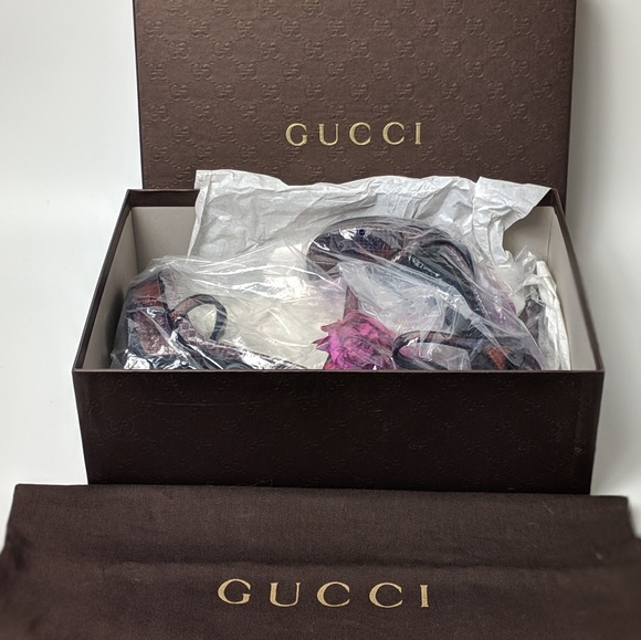 ❌SOLD❌ GUCCI SCHNEIDER PLATFORM SANDAL 37.5 - Picture 2 of 8